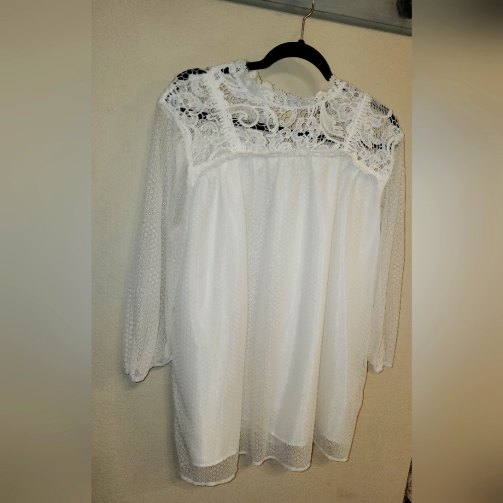 White Lace Blouse